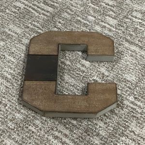 “C” wood letter